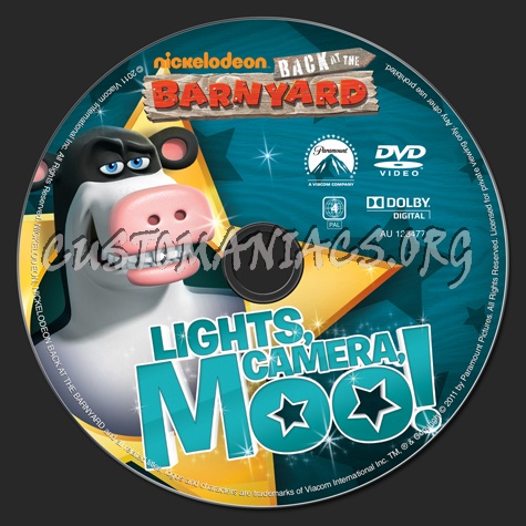 Back at the Barnyard: Lights, Camera, Moo! dvd label