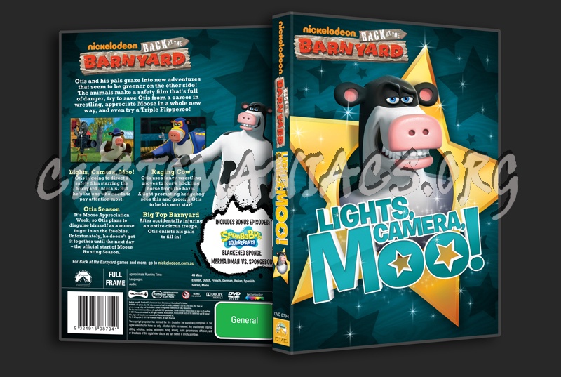 Back at the Barnyard: Lights, Camera, Moo! dvd cover