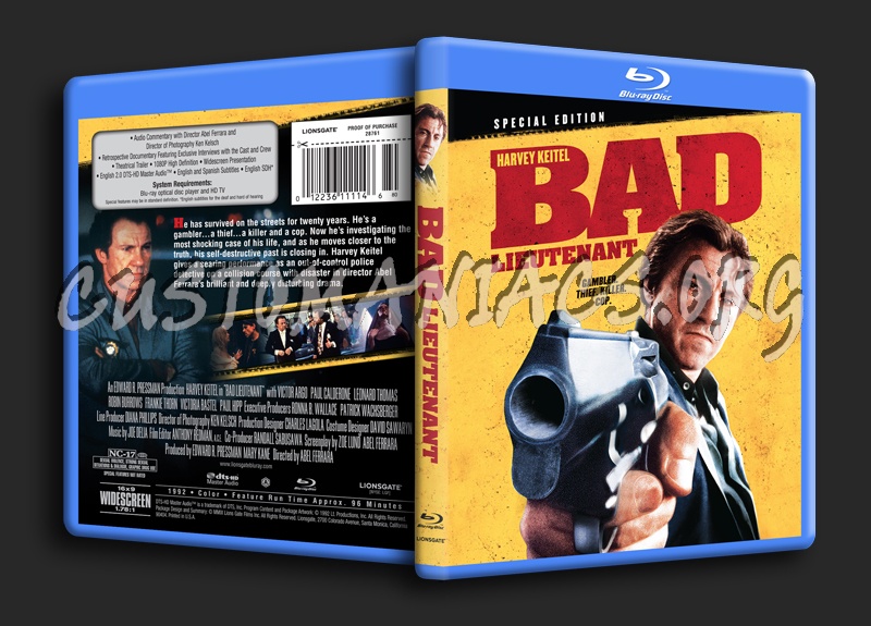 Bad Lieutenant blu-ray cover - DVD Covers & Labels by Customaniacs, id ...