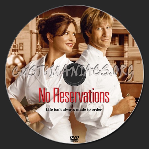 No Reservations dvd label