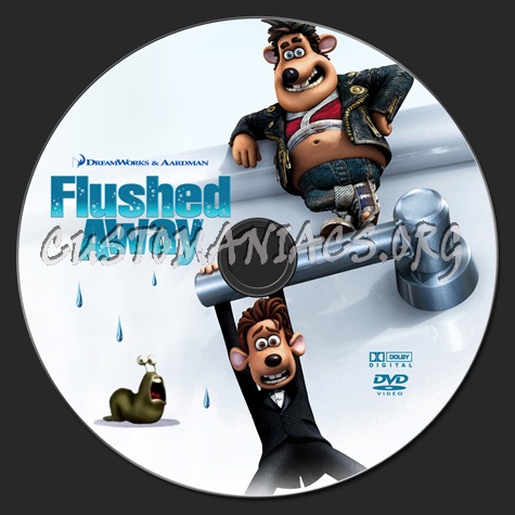 Flushed Away dvd label