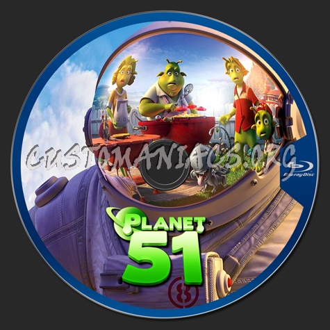 Planet 51 blu-ray label