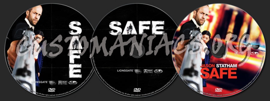 Safe (2012) dvd label