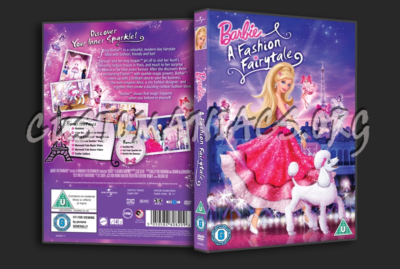 Barbie A Fashion Fairytale dvd cover