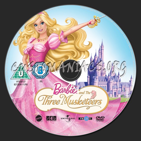 Barbie and the Musketeers dvd label