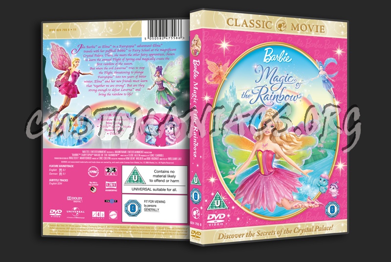 Barbie Magic of the Rainbow dvd cover DVD Covers Labels by Customaniacs id 164097 free download highres dvd cover