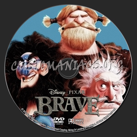 Brave dvd label