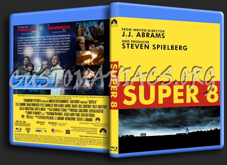 Super 8 blu-ray cover