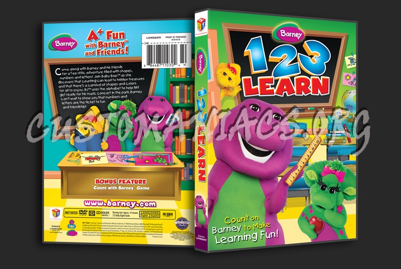 Barney 123 Learn Dvd Cover Dvd Covers Labels By Customaniacs Id Free Download Highres Dvd Cover