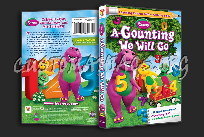 Barney: A-Counting We Will Go dvd cover