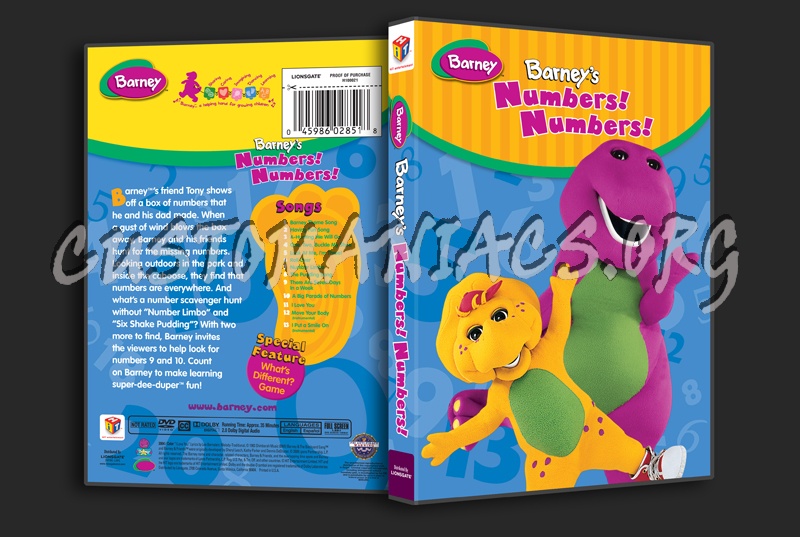 Barney: Barney's Numbers! Numbers! dvd cover - DVD Covers & Labels by ...