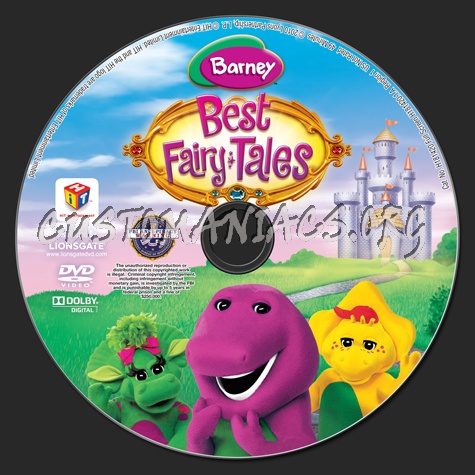 Barney: Best Fairy Tales dvd label - DVD Covers & Labels by