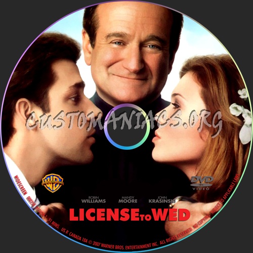 License To Wed dvd label