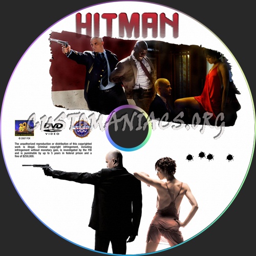 Hitman dvd label