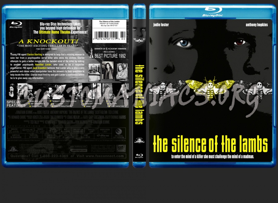 The Silence of the Lambs blu-ray cover