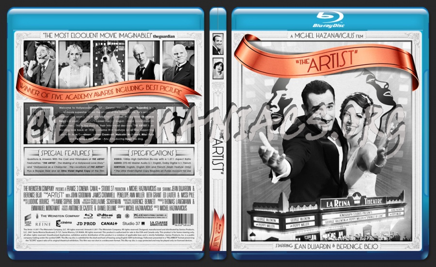 The Artist blu-ray cover