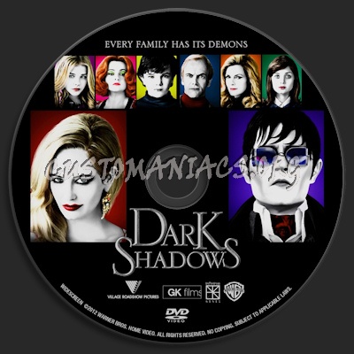 Dark Shadows dvd label