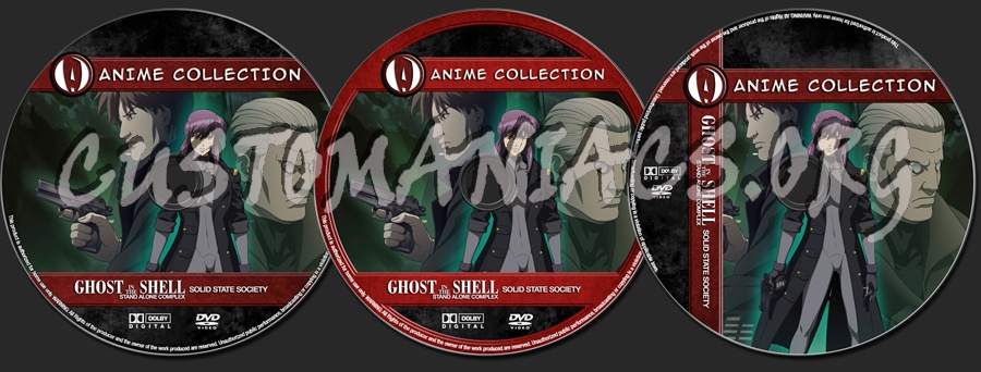 Anime Collection Ghost In The Shell S.A.C Solid State Society dvd label