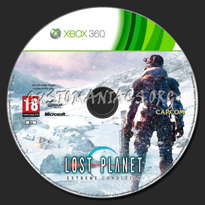 Lost Planet dvd label