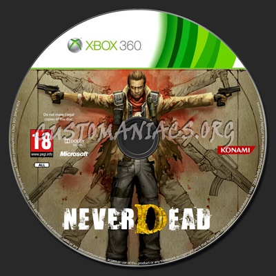 NeverDead dvd label