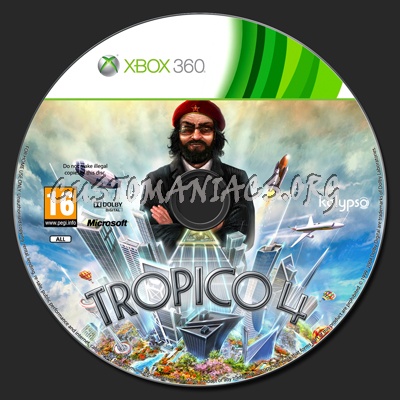 Tropico 4 dvd label