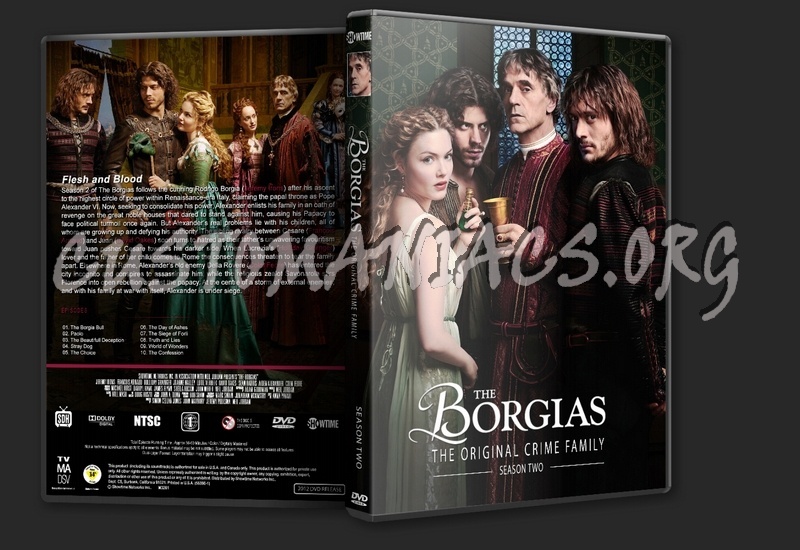 The Borgias seasons 1 + 2 dvd cover