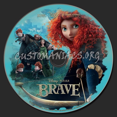 Brave dvd label