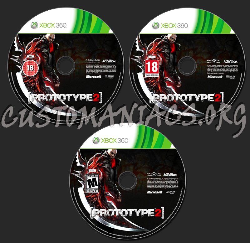 Prototype 2 dvd label