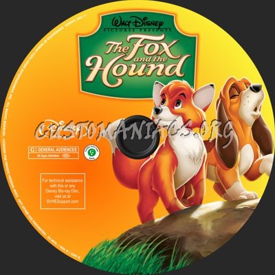 The Fox and the Hound blu-ray label