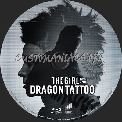 The Girl with the Dragon Tattoo blu-ray label