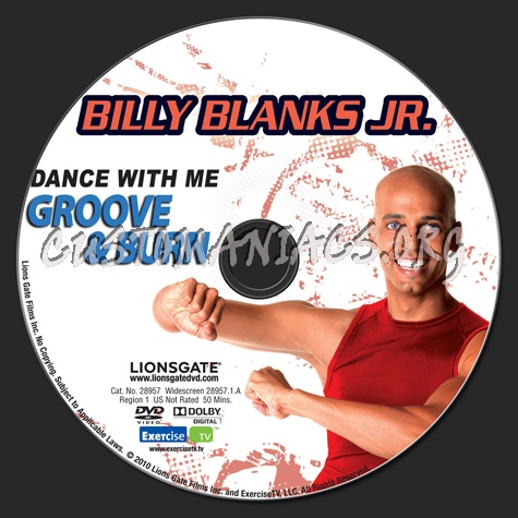 Billy Blanks Jr.: Dance With Me Groove & Burn dvd label