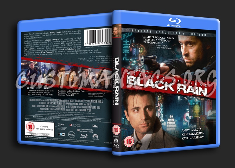 Black Rain blu-ray cover