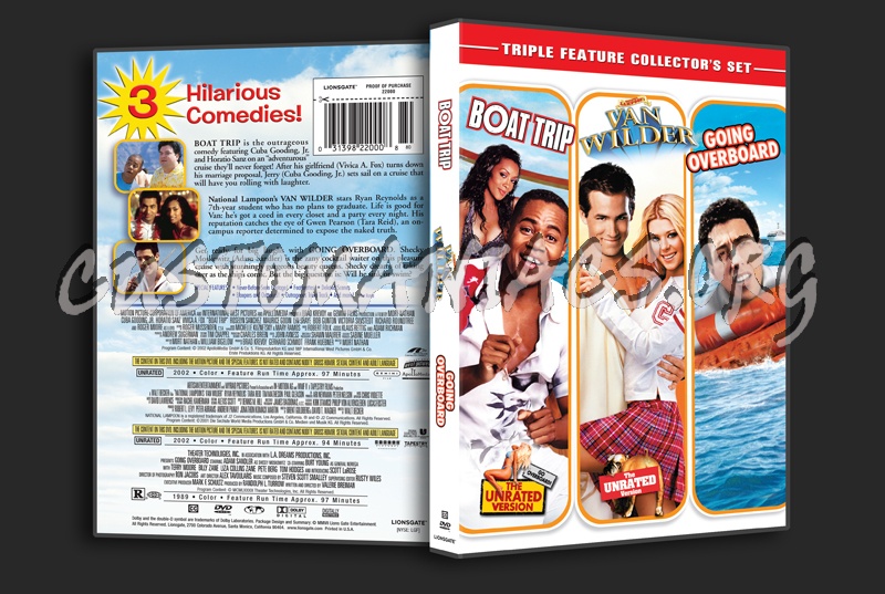 Boat Trip / Van Wilder / Going Overboard dvd cover