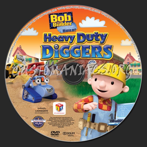 Bob the Builder: Heavy Duty Diggers dvd label