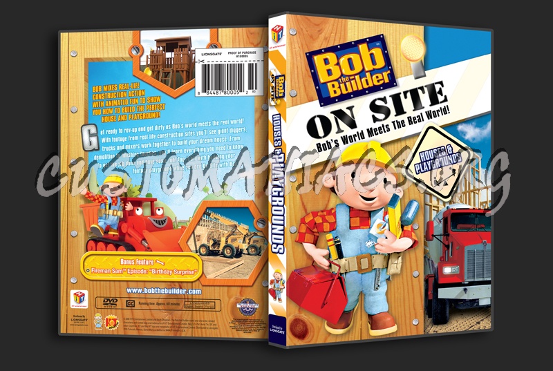 Bob the Builder: Houses & Playgrounds dvd cover