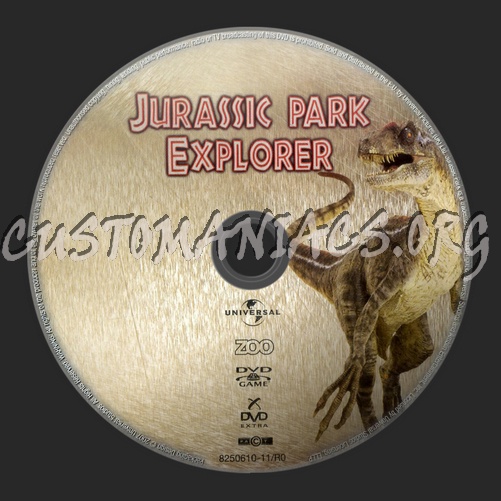 Jurassic Park Explorer Dvd Game dvd label