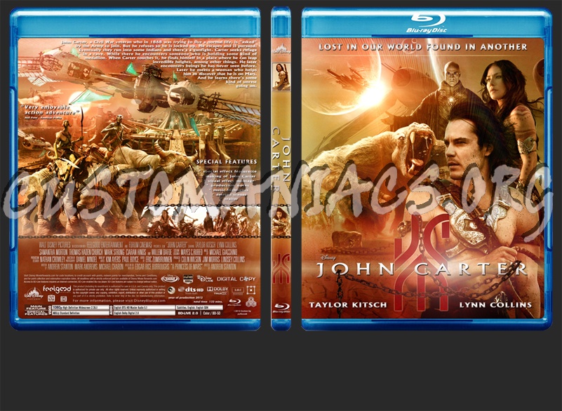 John Carter blu-ray cover