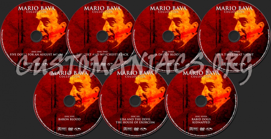 The Mario Bava Collection Volume 2 dvd label