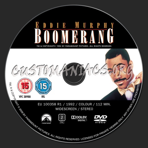 Boomerang dvd label