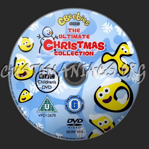 CBeebies The Ultimate Christmas Collection dvd label