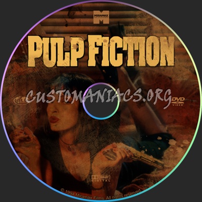 Pulp Fiction dvd label