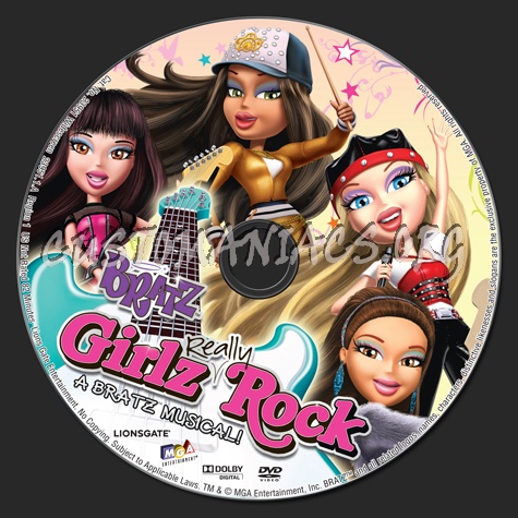 Bratz Girlz Really Rock dvd label