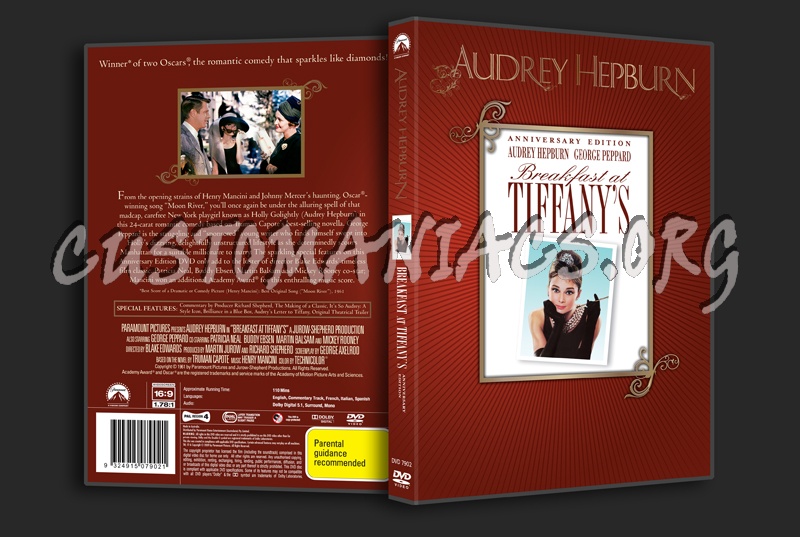 Breakfast at Tiffany's dvd cover