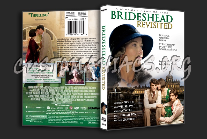 Brideshead Revisited dvd cover