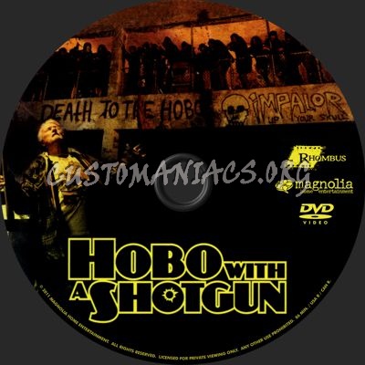 Hobo with a Shotgun dvd label