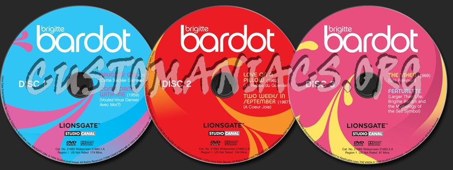 Brigitte Bardot dvd label