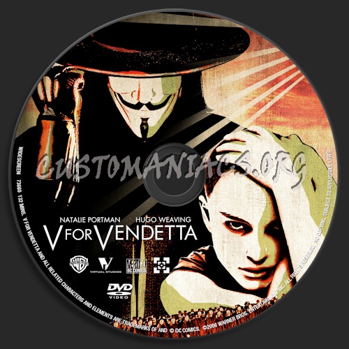 V For Vendetta dvd label