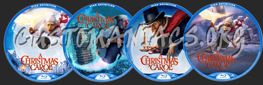 A Christmas Carol blu-ray label