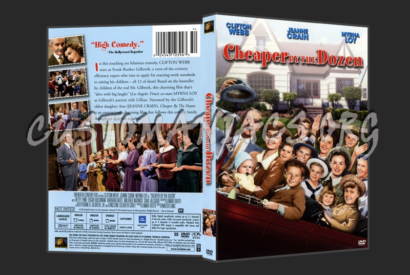 Cheaper by the Dozen dvd cover