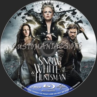 Snow White And The Huntsman blu-ray label